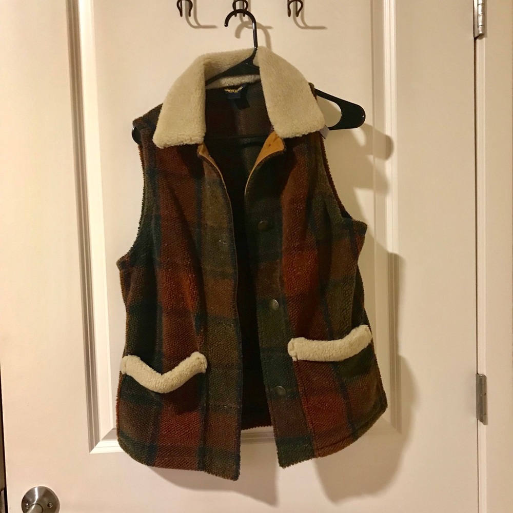Woolrich plaid vest